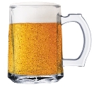 Caneca Chopp Prestige para cerveja 420ml de vidro 1 peça
